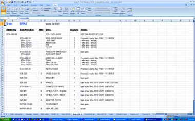 Bill of Materials Example